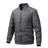 Men's Padded Slim Fit Solid Color Casual Jacket 89350723L