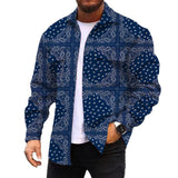 Men's Corduroy Print Long Sleeve Jacket 49361022L