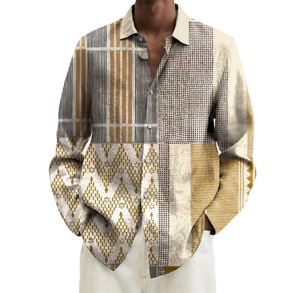Men's Long Sleeve Printed Shirt 91432830L