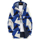 Men's Printed Hooded Two-pocket Plush Thickened Long-sleeved Cardigan Jacket 60990595L