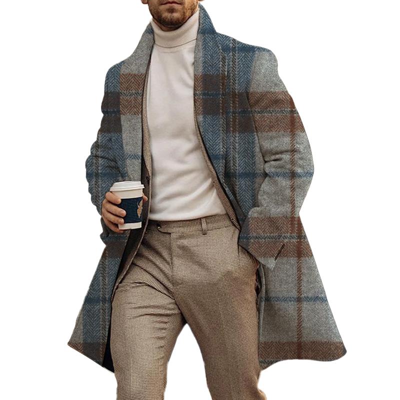 Men's Casual Printed Cardigan Coat 60136312L