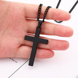 Men's Stainless Steel Cross Necklace Titanium Steel Pendant 53444602L