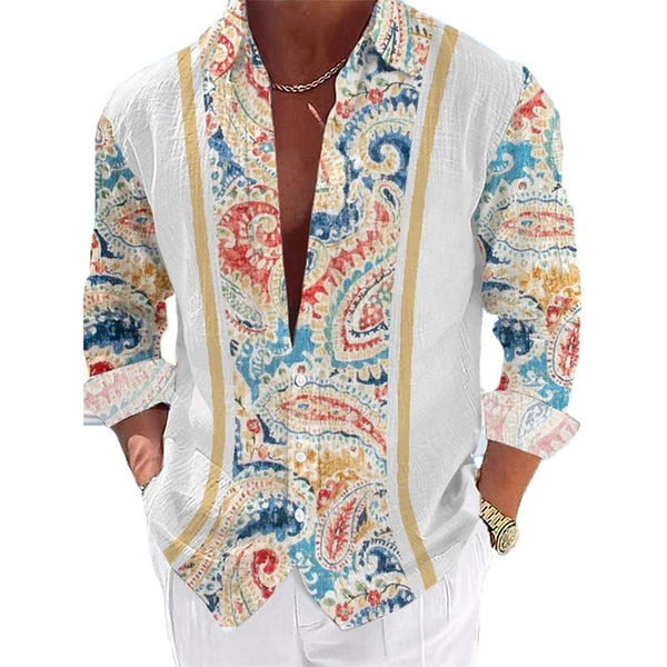 Men's Printed Long Sleeve Shirt 53476540L