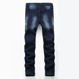Men's Elastic Slim Fit Nostalgic Jeans 82587579L