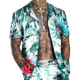 Men's Hawaiian Printed Short Sleeve Shirt 45467186L