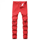 Men's Ripped Slim Fit Jeans 42220370L