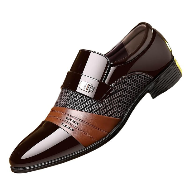 Men's Fashion Patchwork Leather Shoes 76882771L