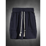 Men's Printed Short Sleeve Shorts Textured Set 99675133L