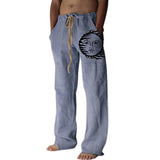 Men's Casual Printed Wide-leg Pants 81633578L