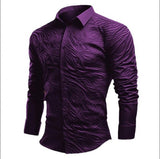 Men's Retro Totem Print Long Sleeve Shirt 38004246L