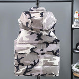 Men's Hooded Camouflage Cotton Vest 12885125L