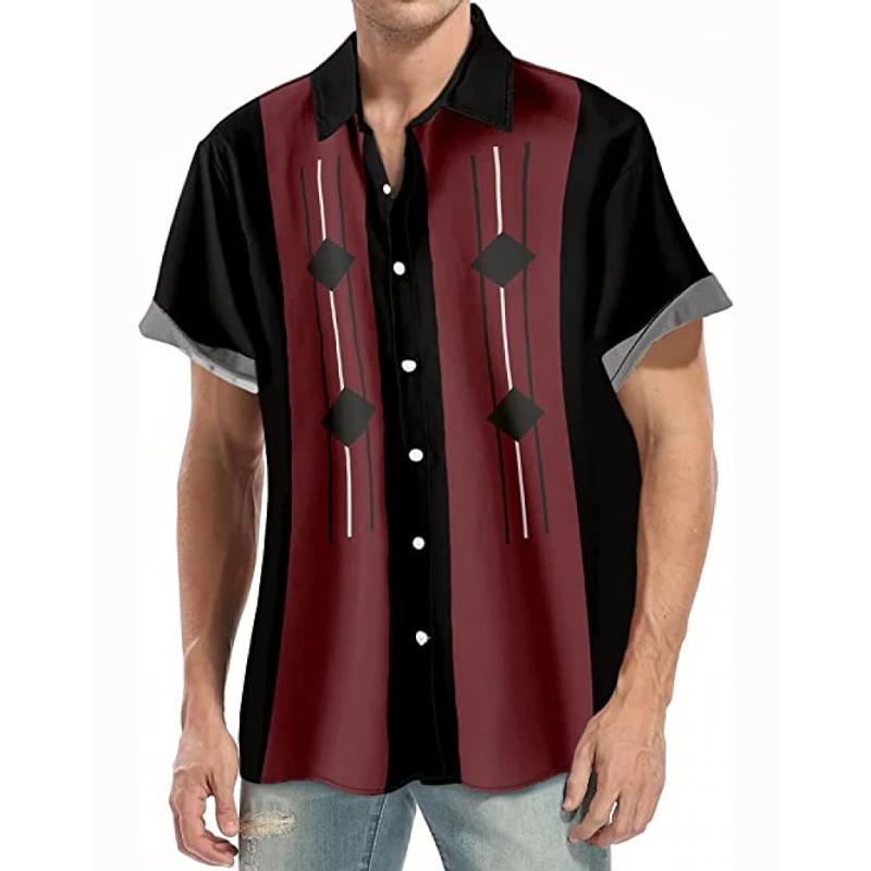 Men's Hawaiian Print Short Sleeve Shirt 61026314L