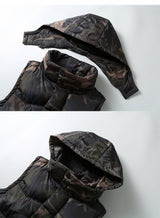 Men's Hooded Camouflage Cotton Vest 12885125L