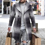 Men's Lapel Printed Wool Jacket 37473910L