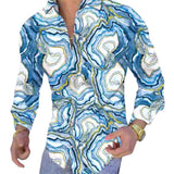 Men's Casual Printed Long Sleeve Shirt 43060660L