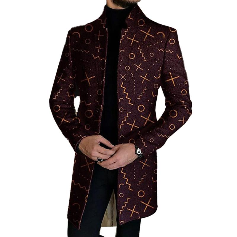 Men's Lapel Printed Jacket 88287912L