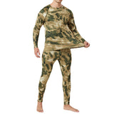 Men's Camouflage Fleece Thermal Underwear Set 67895465L