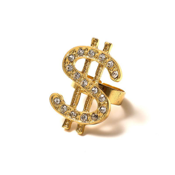 Hip Hop Diamond Gold Ring 15303015L