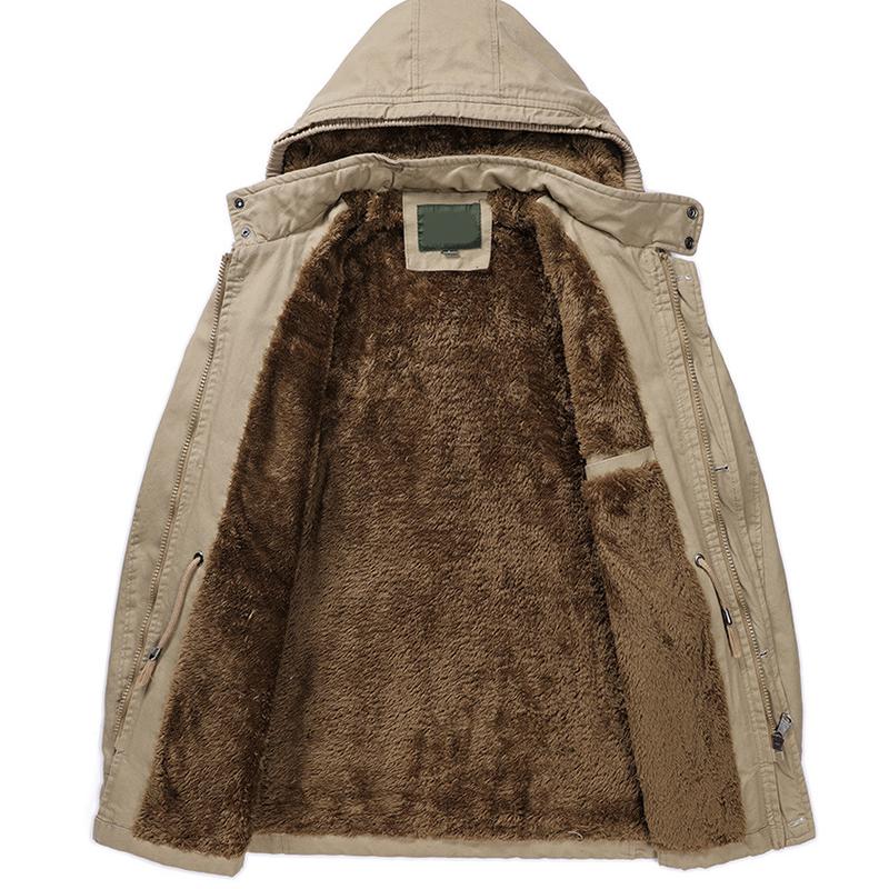 Men's Fleece Thickened Pure Cotton Outdoor Workwear 11680472L