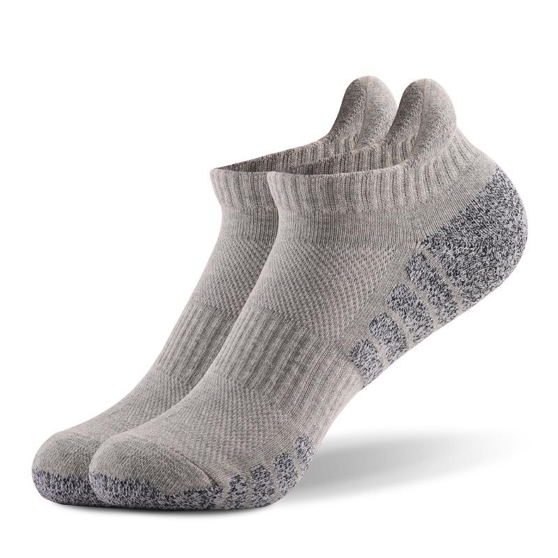 3 Pairs of Running Socks Thick Towel Bottom Cotton Non-slip Sweat-absorbing Breathable Sports Socks 91378263L