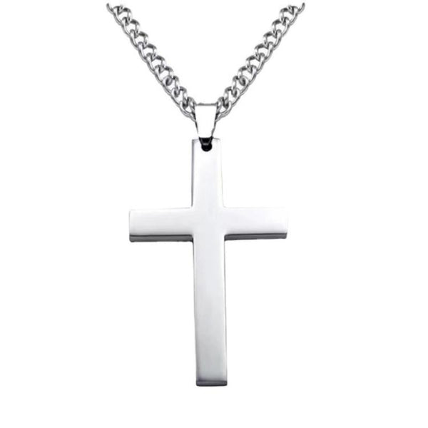 Men's Stainless Steel Cross Necklace Titanium Steel Pendant 53444602L