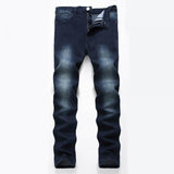 Men's Elastic Slim Fit Nostalgic Jeans 82587579L