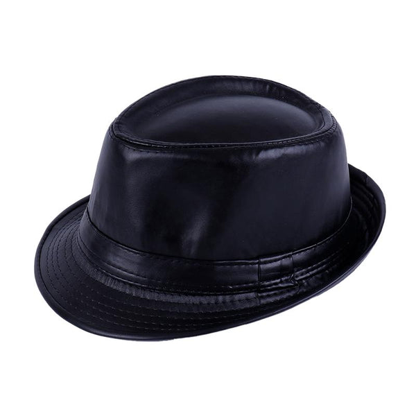 Men's Vintage Leather Jazz Hat 22529044L