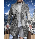 Men's Lapel Printed Jacket 23901572L
