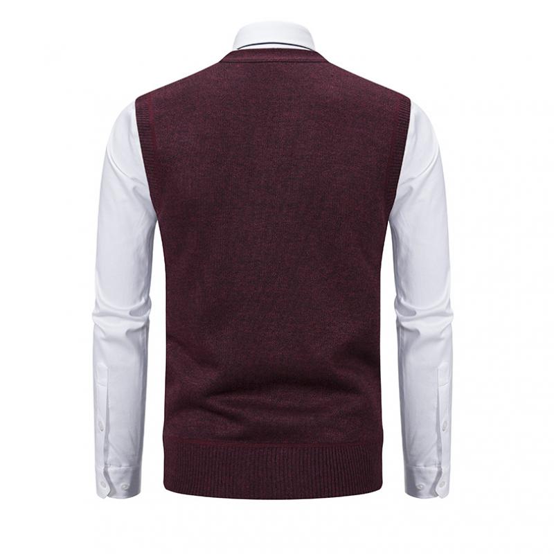 Men's Sleeveless Fleece Loose Casual Sweater Vest 95490052L