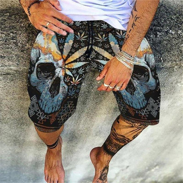 Men's Printed Beach Shorts Casual Sports Shorts 42470971L