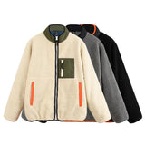 Men's Sherpa Long Sleeve Multi-pocket Jacket 33708715L