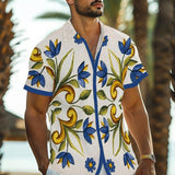 Men's Printed Short Sleeve Shirt 78738577L