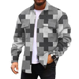 Men's Corduroy Print Long Sleeve Jacket 86351453L
