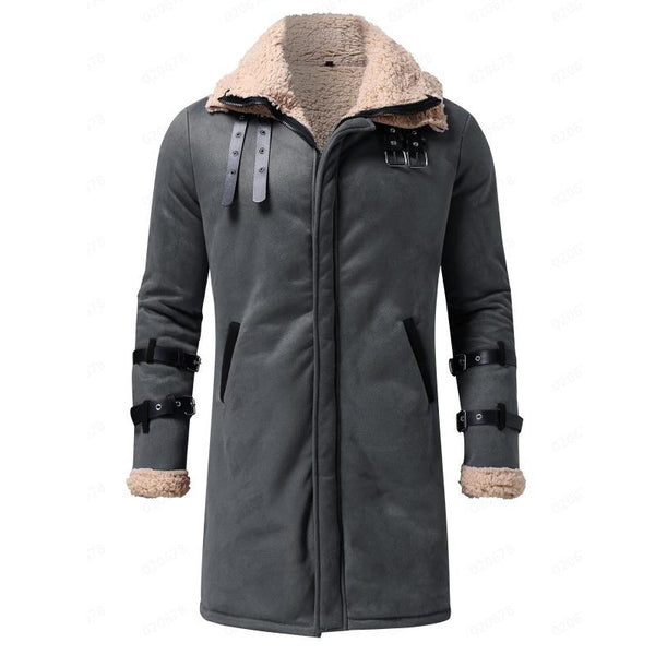 Men's Suede Coat Thickened Fur Jacket 18949359L