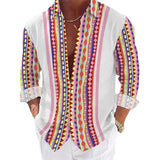 Men's Printed Long Sleeve Shirt 12617476L