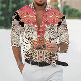 Men's Printed Long Sleeve Shirt 11759709L