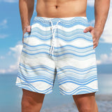 Men's Classic Geometric Printed Beach Shorts 67250934YY