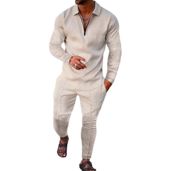 Men's Long Sleeves and Trousers Sports Casual Set 42887997L