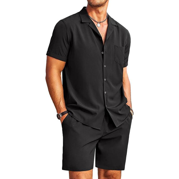 Men's Hawaiian Short Sleeve Shirt Casual Suit 16164136L