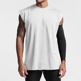 Men's Quick-drying Round Neck Casual Sports Sleeveless T-shirt 59019314L