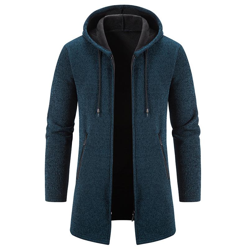 Men's Cardigan Thick Solid Color Knitted Cardigan 34577299L