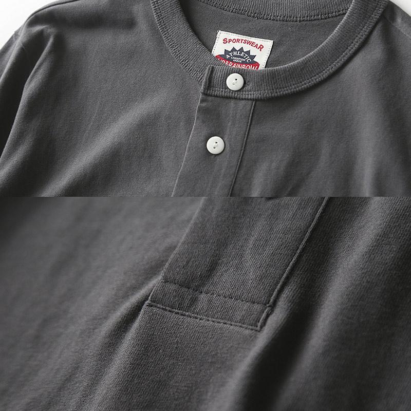 Classic Vintage Henley Collar Short Sleeves 32268048L