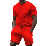 Men's Casual Fashion Solid Color Two Piece Suit 57750620L