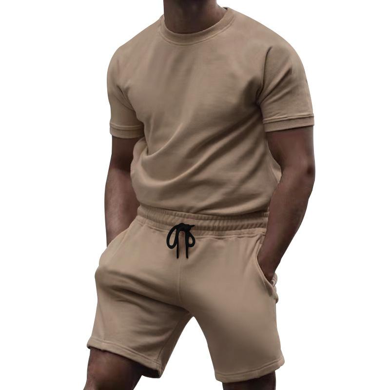 Men's Casual Fashion Solid Color Two Piece Suit 57750620L