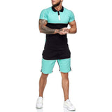 Men's Color Block Casual Sports Suit 91166133L