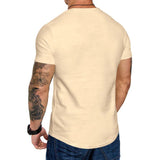 Summer Solid Color Short Sleeve T-shirt 23760516L