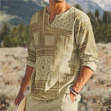 Men's Printed Long Sleeve Shirt 69463027L