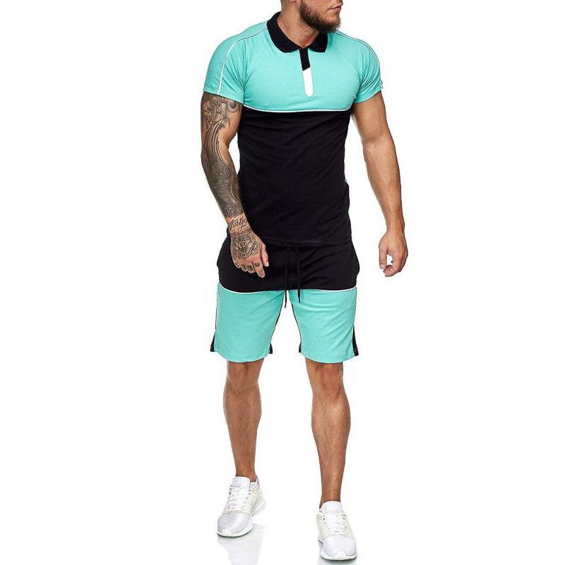 Men's Color Block Casual Sports Suit 91166133L