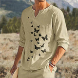 Men's Printed Long Sleeve Shirt 47553126L