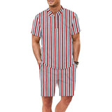 Resort Vertical Stripe Suit 39493713L